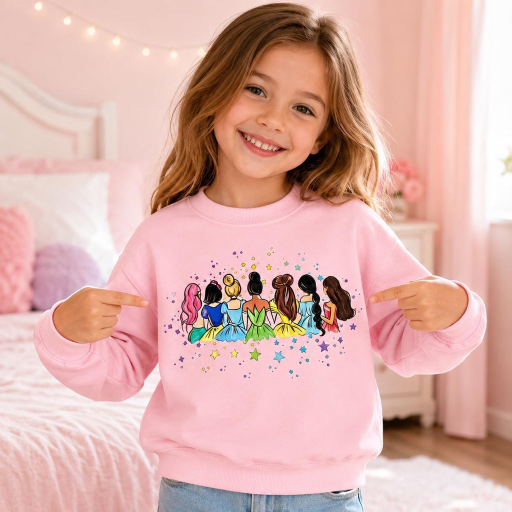 Graphic Sweatshirt Kids Long Sleeve Pullover Fall Winter Gift Top