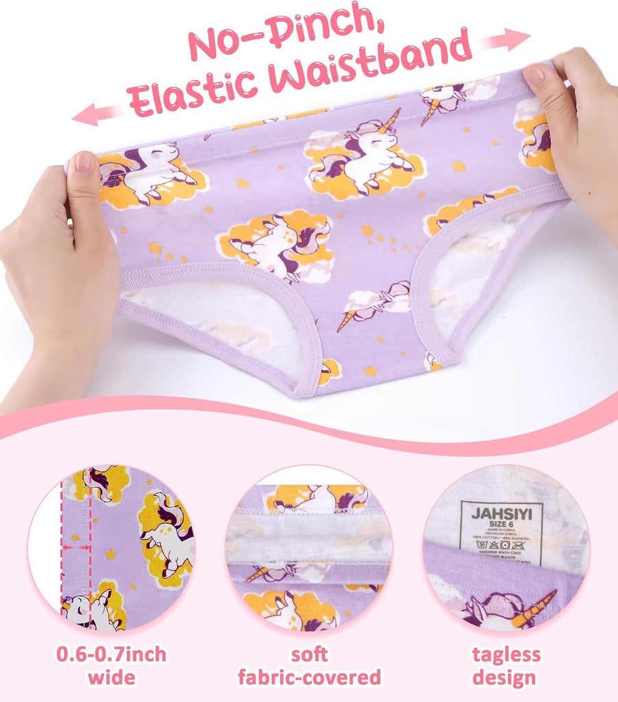 100% Cotton Soft Underwear Tagless Panties for Pack