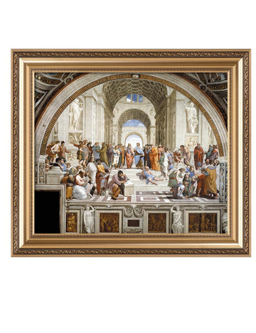 The School of Athens Framed Wall Art by Raphael, 30x26
