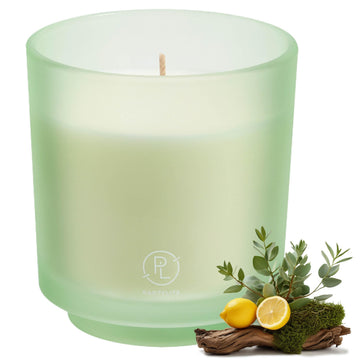 Seagrass Eucalyptus Scented, Notes of Eucalyptus, Lemon, Seagrass & Driftwood, 10oz 1-Wick Aromatherapy Refillable