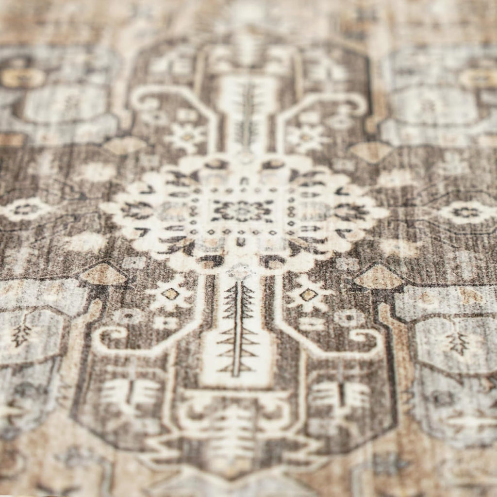 Washable 2x6 Runner Rugs - Large Boho Rugs for Living Room Stain Resistant Carpet Vintage Tribal Rug