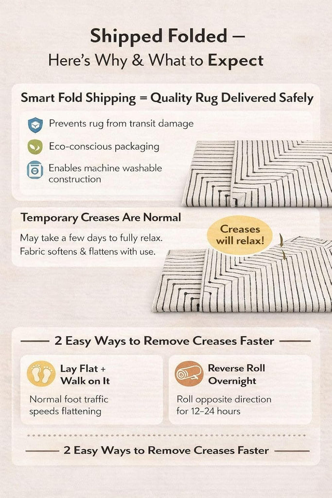 Bohemian Stripes Marbella Non-Slip Washable Area Rug Beige