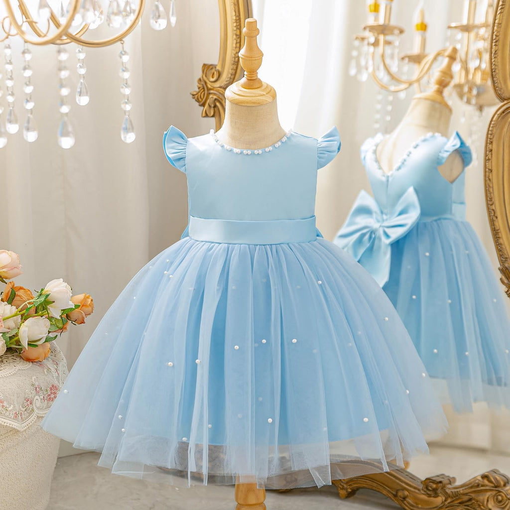 Baby Girl Birthday Party Tutu Wedding Gown Toddler Tulle Dress