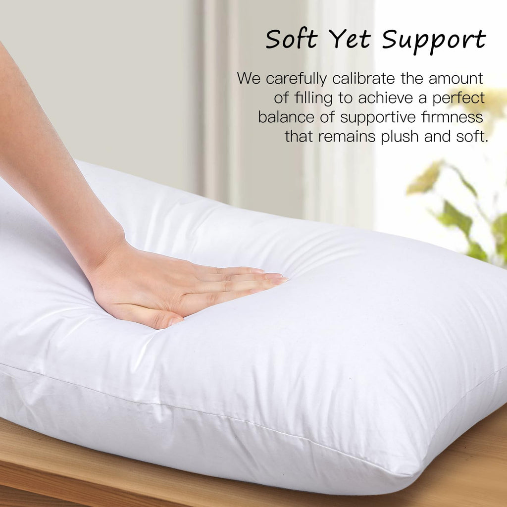 14x36 Pillow Insert, Synthetic Down Lumbar Pillow Insert for Bed, Ultra Soft Decorative Long Throw Pillow Inserts