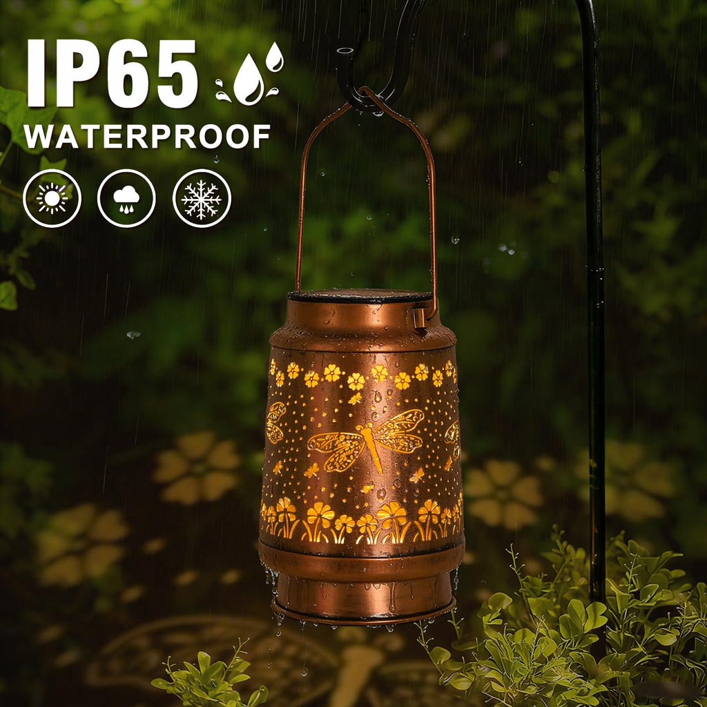 Butterfly Solar Lanterns Outdoor Waterproof, Garden Decor 2 Pack