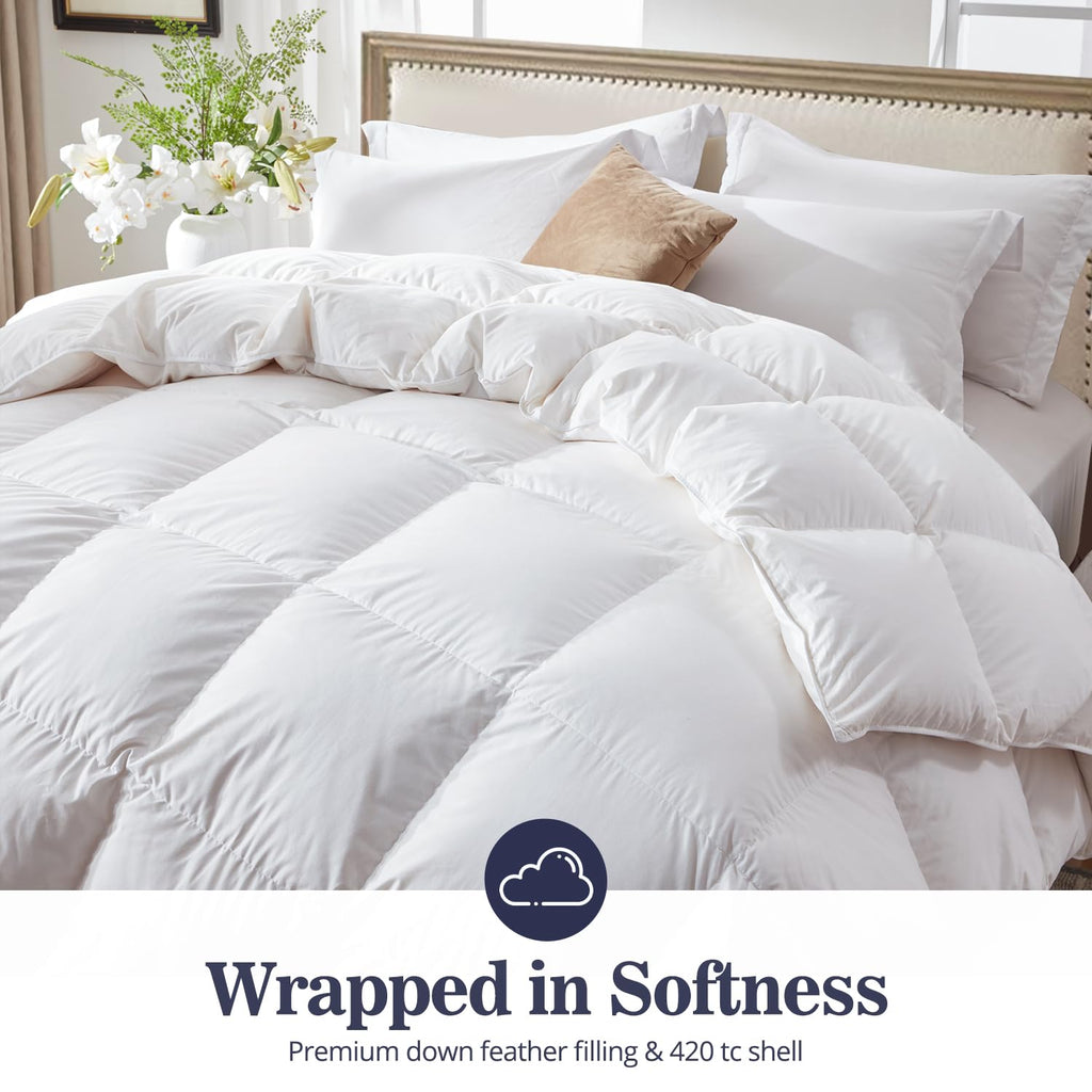 Ultra-Soft Down Feather Comforter California King Size