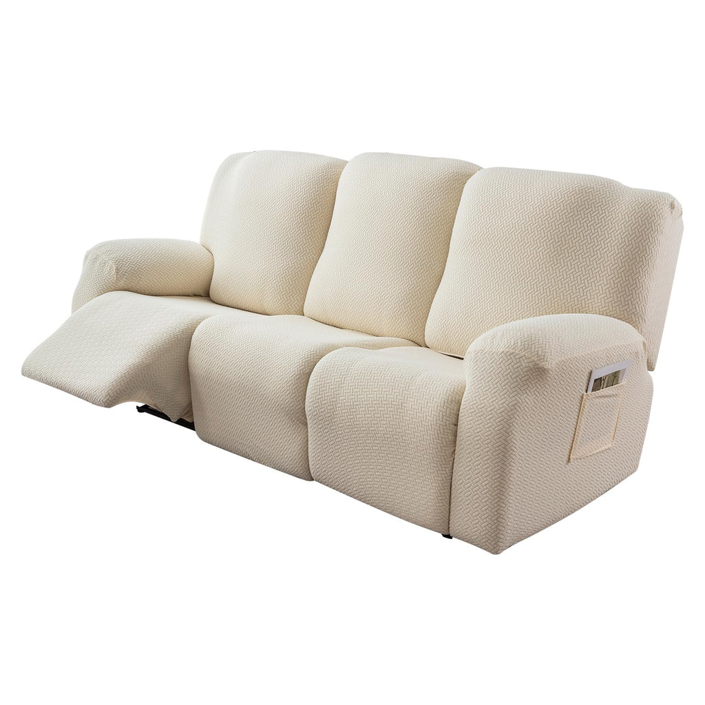 Recliner Sofa Cover Stretch Couch Covers, Sofa Slipcover for Reclining Couch Thick Jacquard Furniture Protector