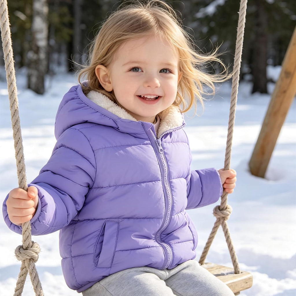 Toddler Winter Coats Fleece Thicken Jacket for Baby Girls Boy