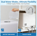 18" Portable Countertop Dishwasher with 152OZ Water Tank, 6 Preset Mode, Dishwasher Machine fits up to 12" plates