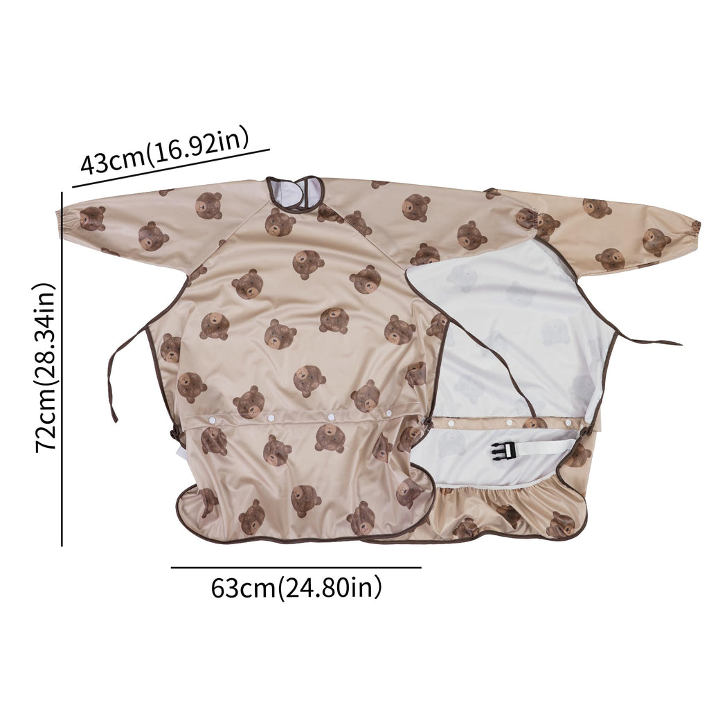 2Pack Baby Long Sleeve Full Coverage Bibs For Eating