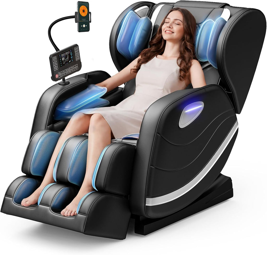 2026 SL Track Massage Chair Full Body, Zero Gravity Recliner | 12 Fix Rollers, 8 Airbags, 15 Auto Programs, Foot