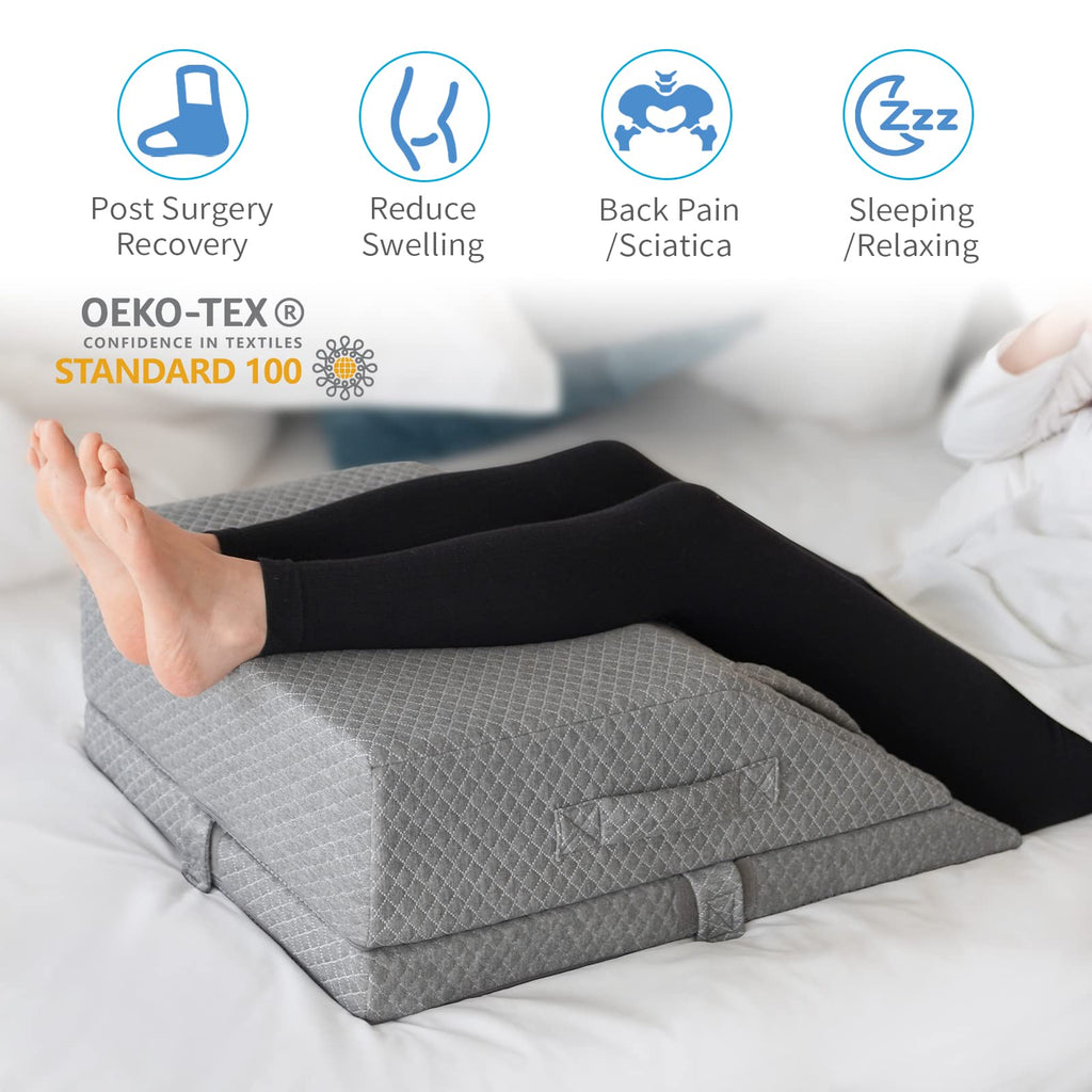 Adjustable Leg Elevation Pillows for Swelling & Pain Relief