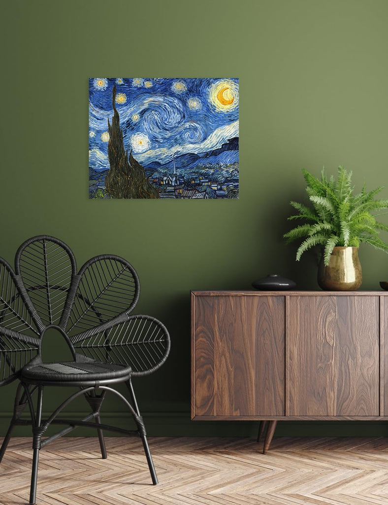 Van Gogh Starry Night Canvas Wall Art, 20x16 in