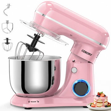 Stand Mixer, 4QT 10+P-Speed Electric Kitchen Mixer with Bowl