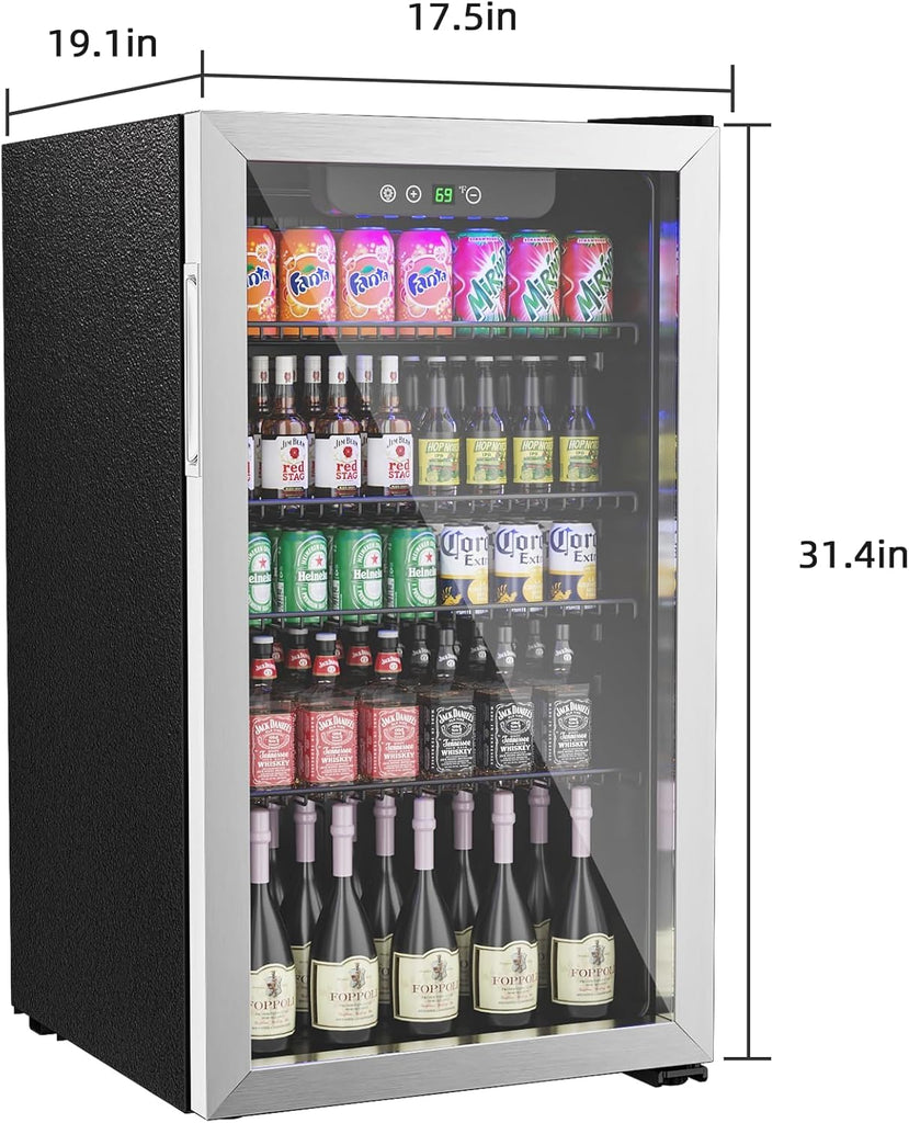 Compact Freestanding Beverage Refrigerator