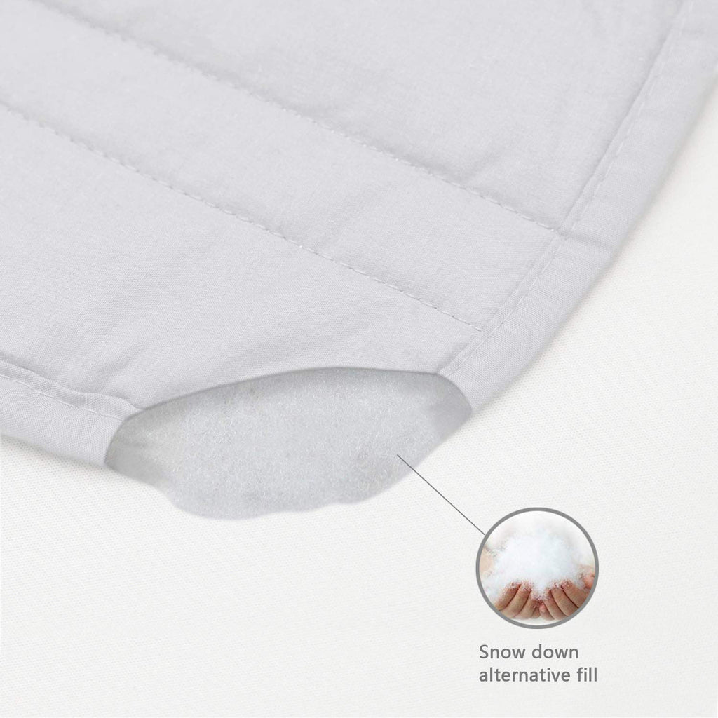Tailored Bed Skirt Blended Quilted-Hang Down Feeling Enhancement Wrap Around Thick Bed Skirt, Dust-Proof, Wrinkle Fade