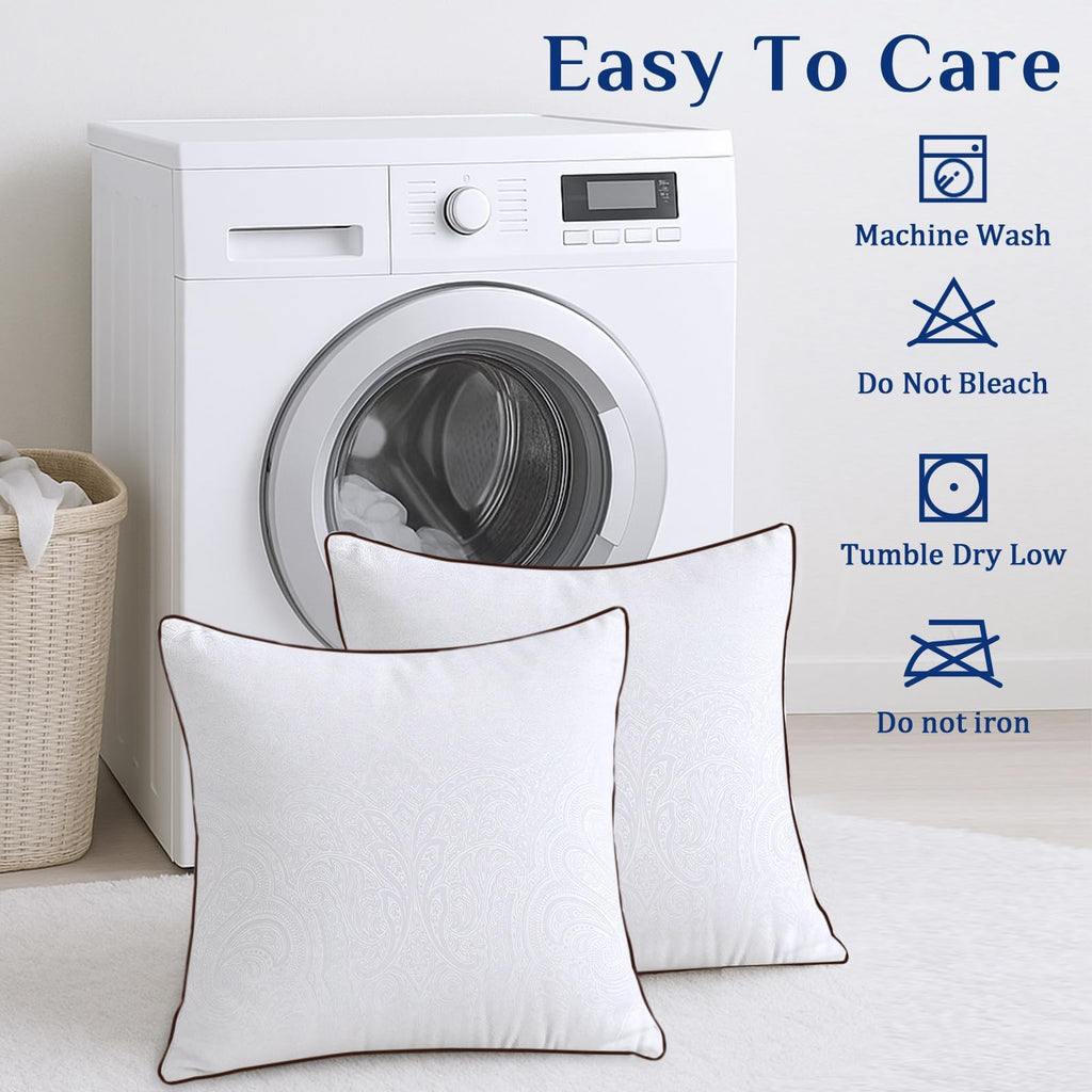 26x26 Euro Pillows for Sleeping, Soft and Supportive Throw Pillows for Couch, Bed and Sofa, Down Alternative Pillow