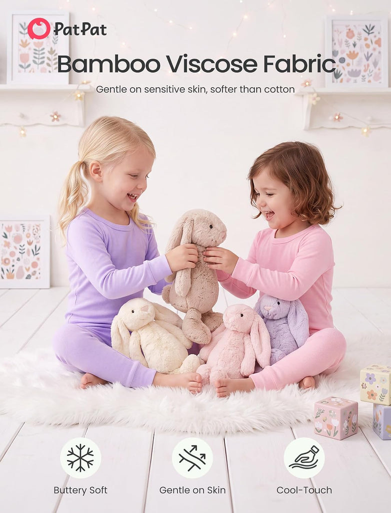 Bamboo Viscose Toddler Pajama Sets, piece PJs for Baby Girls Boys