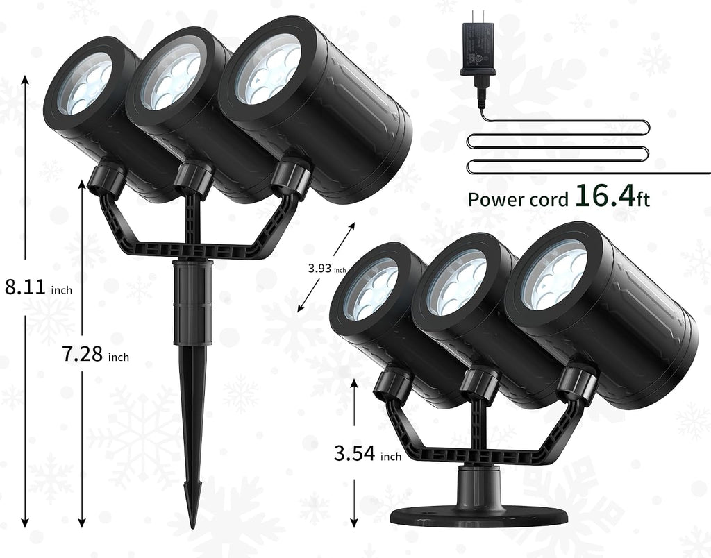 Christmas Projector Lights Outdoor Waterproof Snowflake Projector & Timer