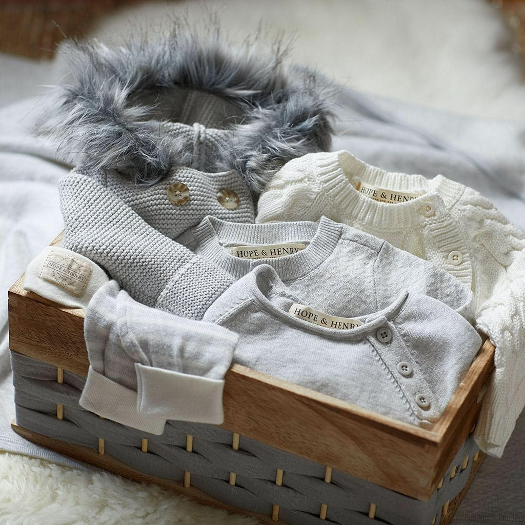 Kids' Layette Baby Cable Knit Sweater Romper | GOTS Certified