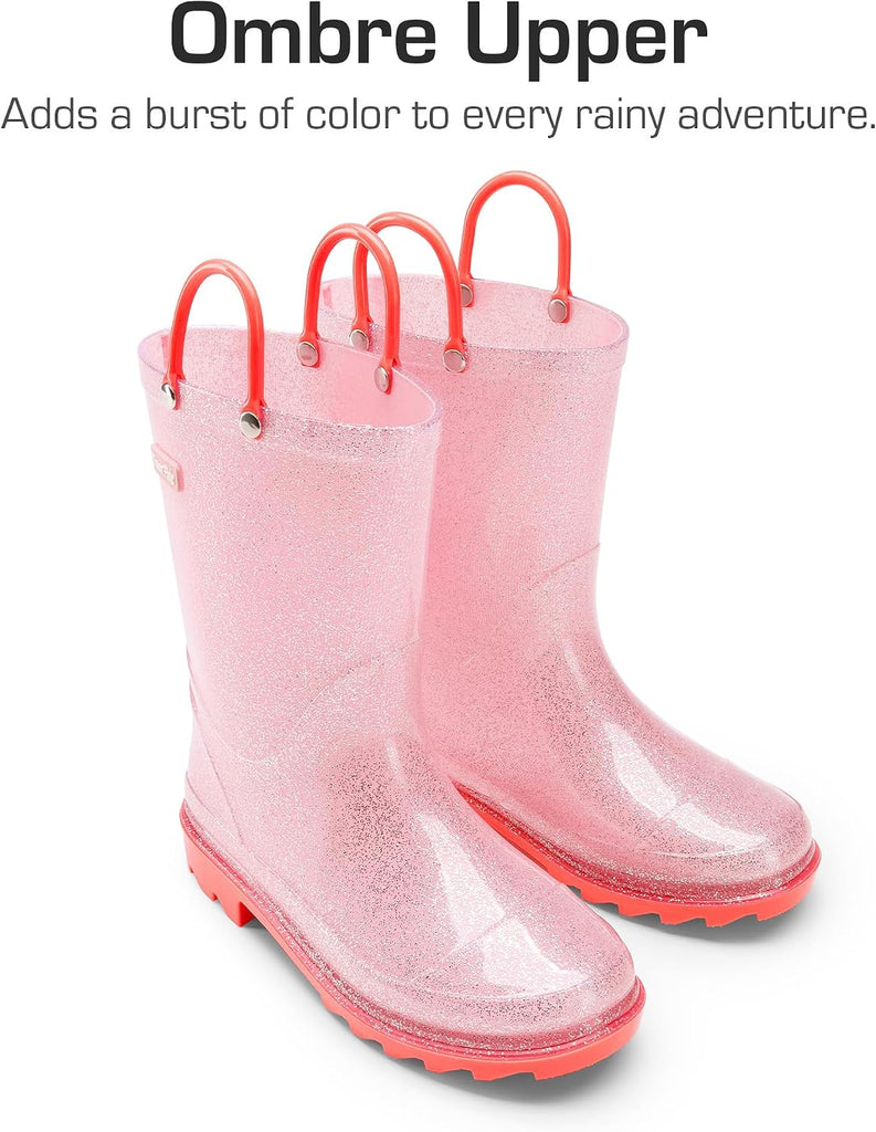 Kids Glitter Rain Boots