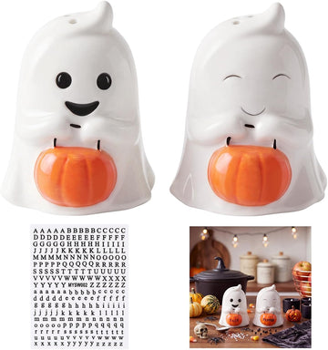 Halloween Ghost Salt and Pepper Shakers Set - Set of 2