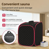 Portable Steam Sauna at Home, 9 Levels Heating, Sauna Tent for Home with Steamer and Folding Chair