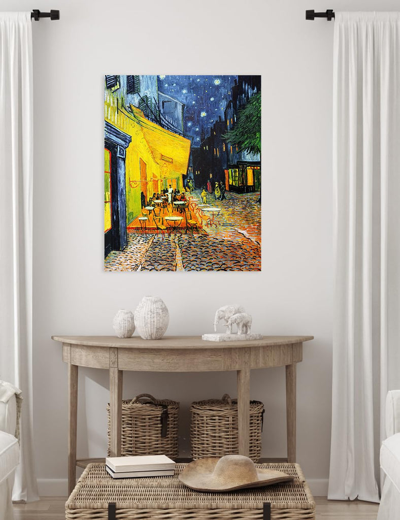 Van Gogh Cafe Terrace at Night Canvas Wall Art, 30x24 in