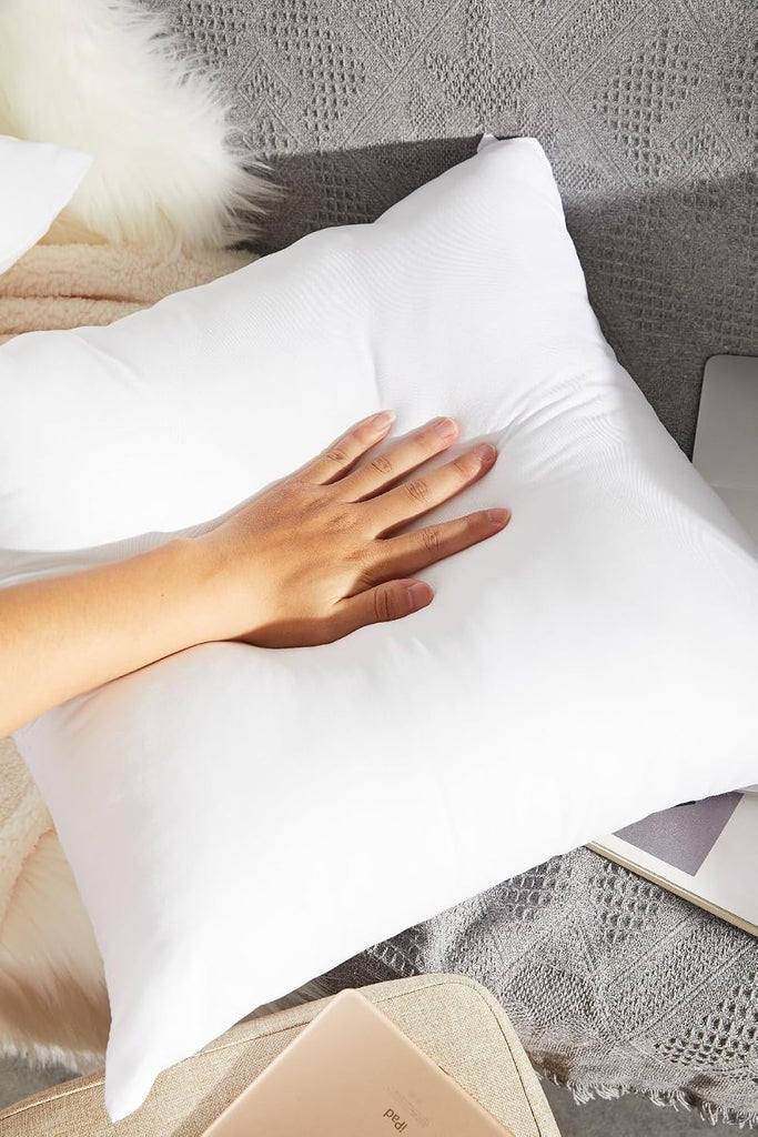 20x20 Throw Pillow Inserts 2-Pack for Sofa, Polyester Fill - Set of 2