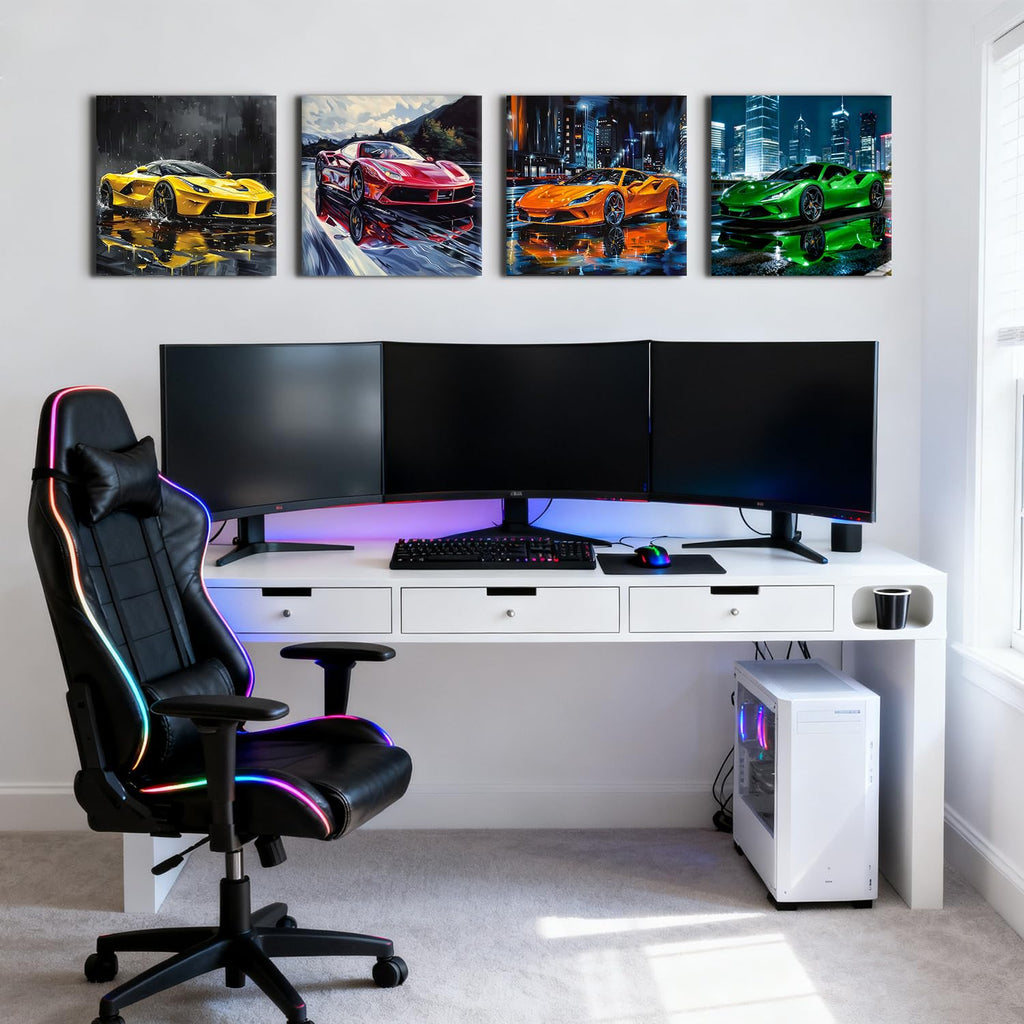 Sport Car Wall Car Posters for Boys Room Decor Supercar Pictures Wall Decor Cool Racing Paintings Canvas Prints