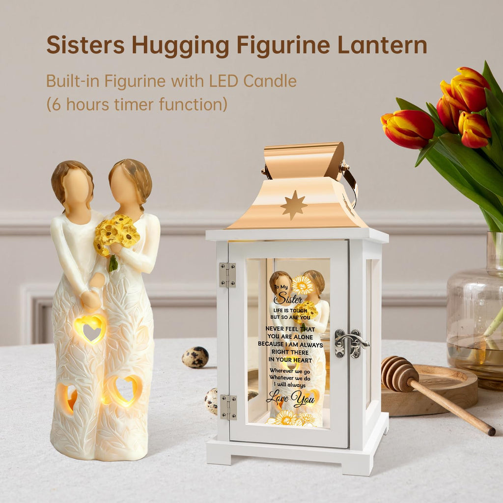 Sister Gifts Lantern - Unique Sister Gift Ideas for Mothers Day, Christmas, Thanksgiving