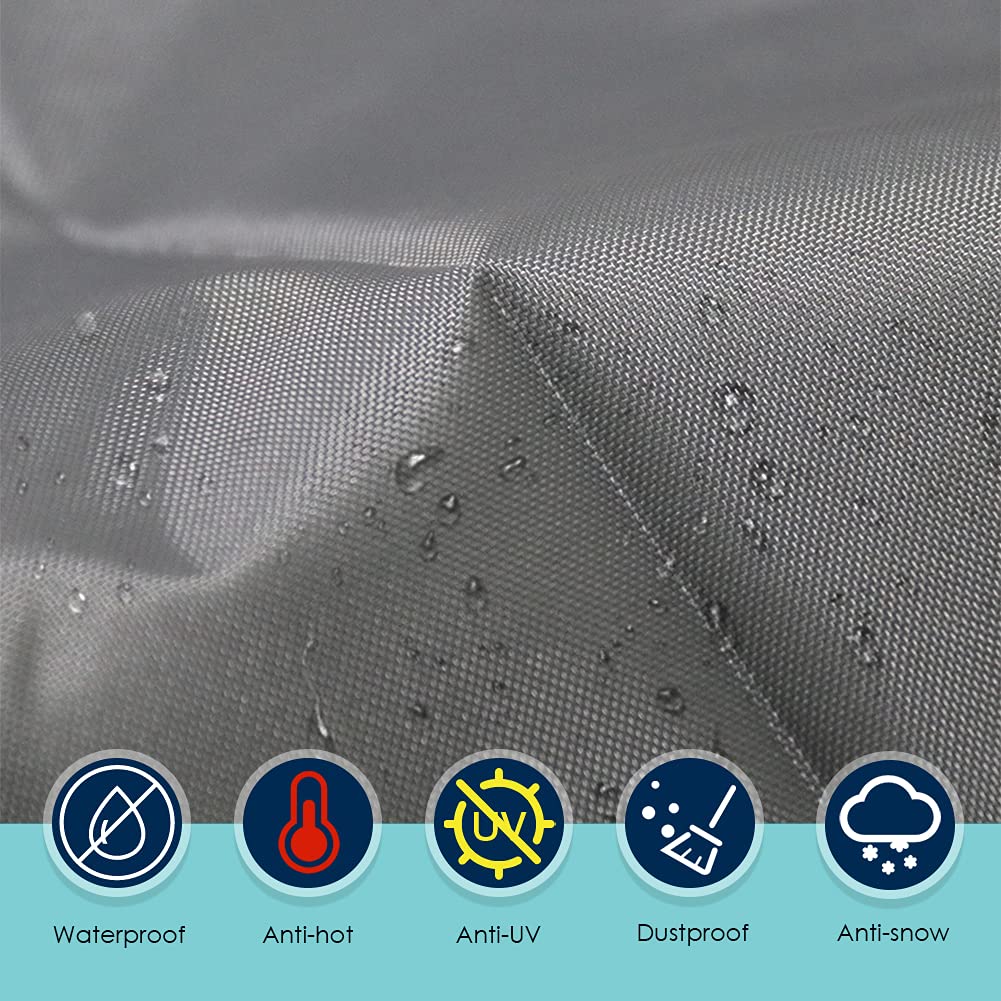 Patio L Shape Sofa Cover Sectional Waterproof Corner Sofa Cover Outdoor Dust-Proof Anti-UV Furniture Couch Cover for