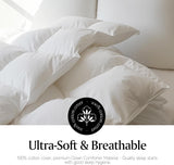 Goose Feather Down Fiber Comforter - Twin Duvet Insert