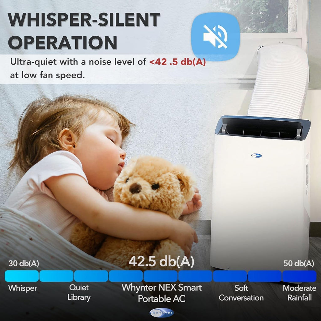 ARC-1230WNH 14,000 BTU (12,000 BTU SACC) NEX Inverter Dual Hose Cooling Portable Air Conditioner, Heater