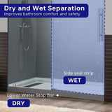 Frameless Sliding Shower, 56"-60" Width, 76" Height, 3/8" (10 mm) Clear Tempered Glass, Brushed Nickel Finish