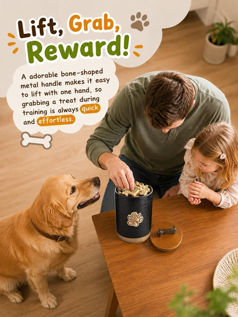 Dog Treat Storage Container Counter, Lock in Freshness