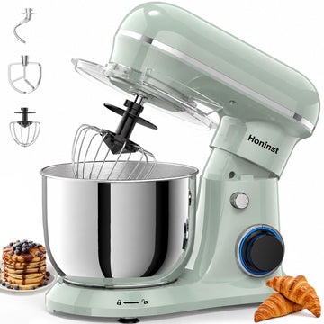 4QT Electric Stand Mixer, 10-Speed Tilt-Head Compact Kitchen Mixer