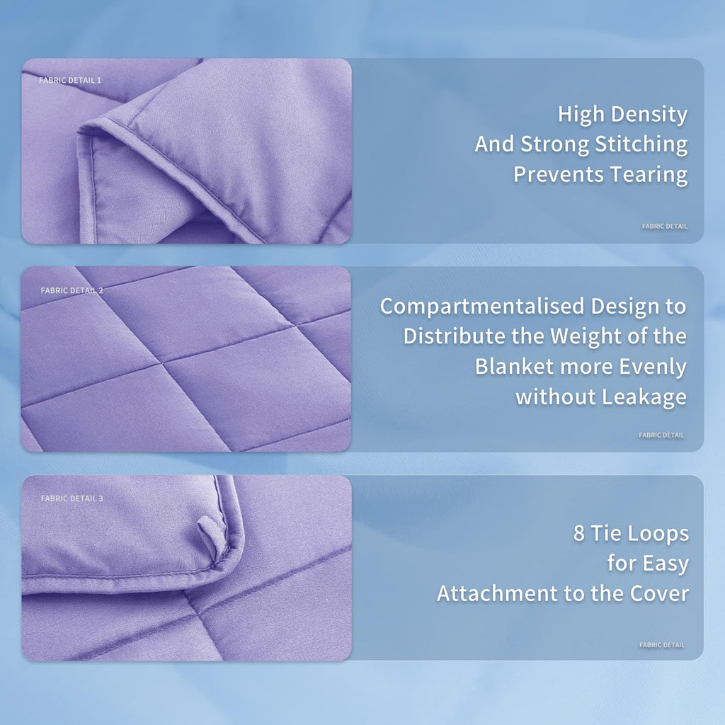 Weighted Blanket (25lbs 88"x104" Cal King Size) Soft Cooling Heavy Blanket Sleeping, Apply to 240-260 lbs Body, Thick