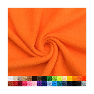 Textiles 4 Yard Bolt Orange Solid Fleece Fabric