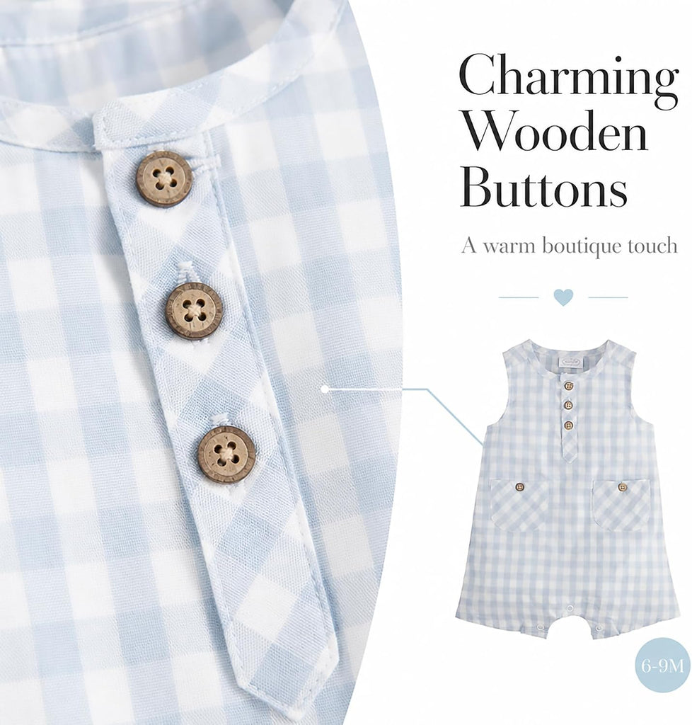 Baby Boys' Children's Gingham Shortall