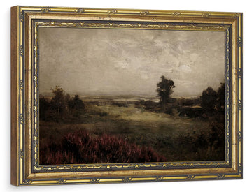 Countryside Landscape Vintage Gold Framed Wall Art 12x16 inch
