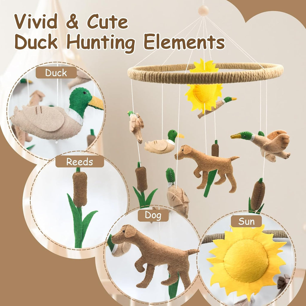 Baby Mobile for Crib Mallard Duck Baby Crib Mobile for Boys Girls