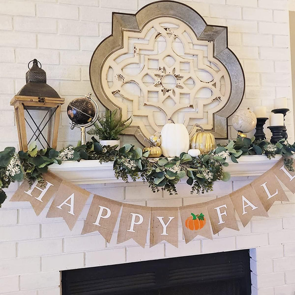Eucalyptus Garland Artificial Greenery Vines with White Buds