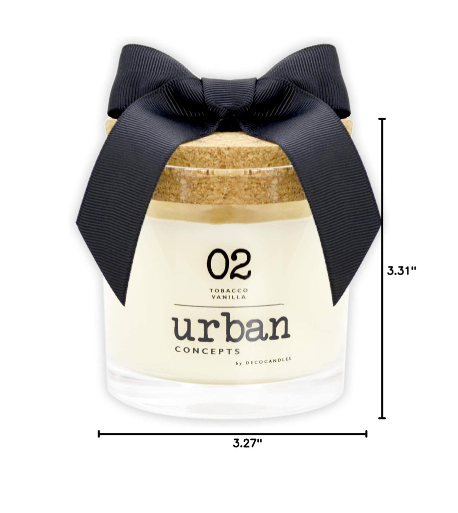 Urban Concepts by - Highly Scented Soy Candle - Long Lasting - Hand Poured in USA (9 Oz., Tobacco Vanilla)