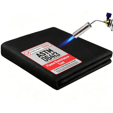 40x40 Inch Large Welding Blanket Fireproof Pad - 5mm Thickened Fire Resistant Carbon Felt Cloth, Flame Retardant