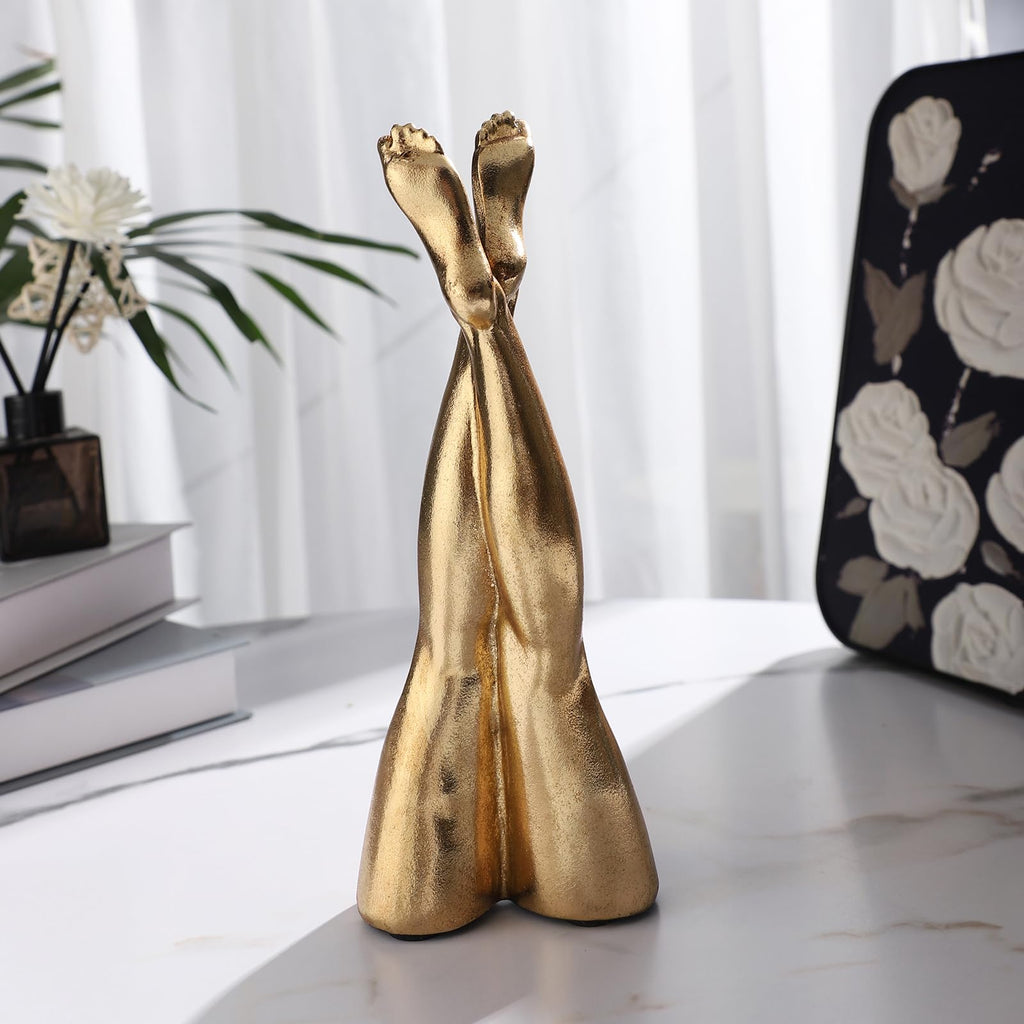 Golden Legs Sculpture Resin Statues Home Decor (Straight Leg)