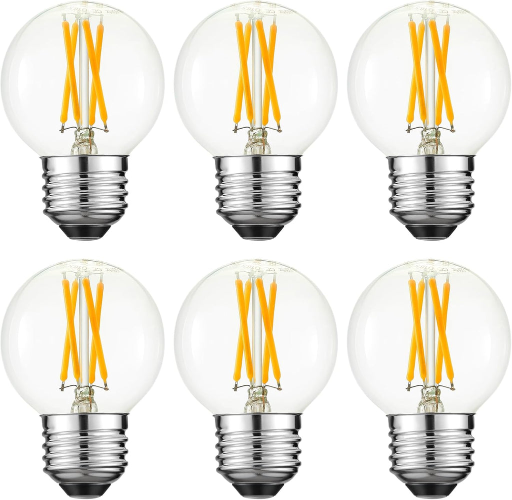 G16.5 Light Bulb LED,4W E26 LED Bulb dimmable Equivalent E26 40 watt Light Bulb,Warm White 2700K,400lm,CRI85+,AC120V