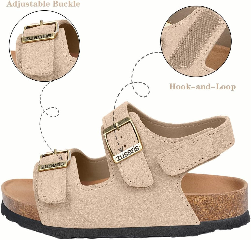 Kids Toddler Sandals Boys Girls Cork Footbed Sandal