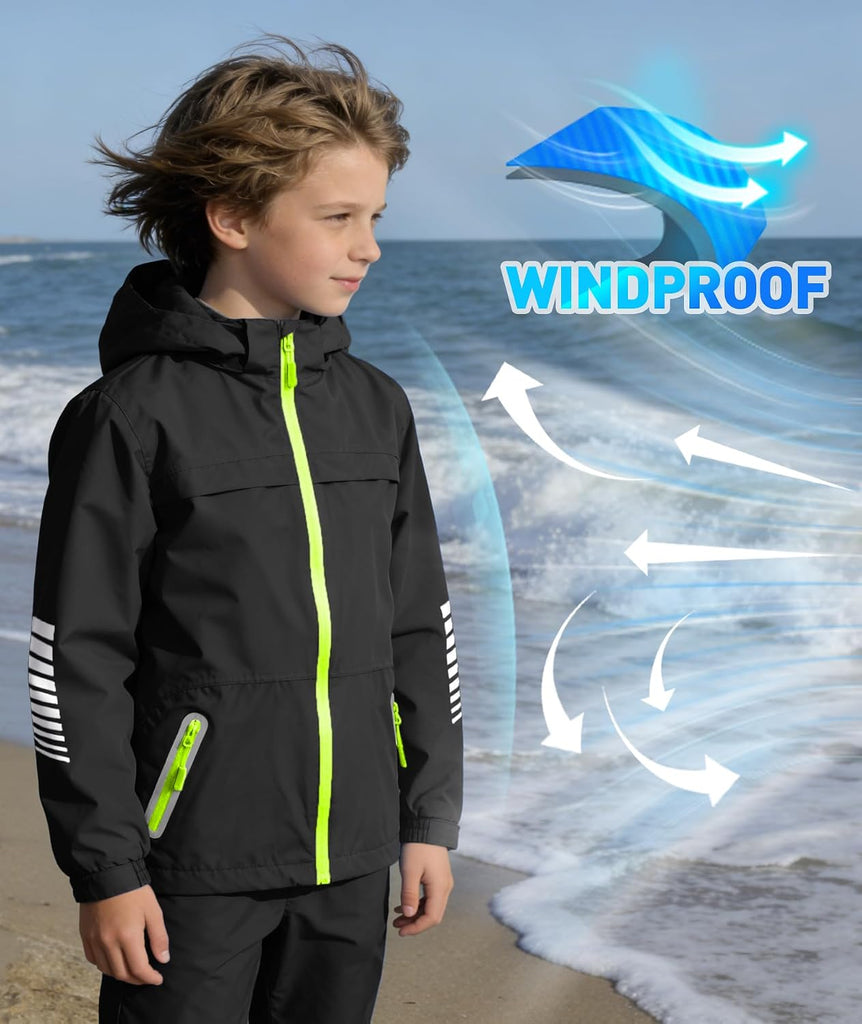 Boys Rain Jacket & Pants Kids Rain Suit