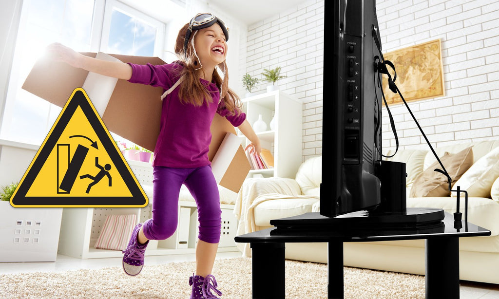 Mount It! TV Safety Straps For Child and Baby Proofing, Anti Tip Prevention and Earthquake Protection, Heavy Duty